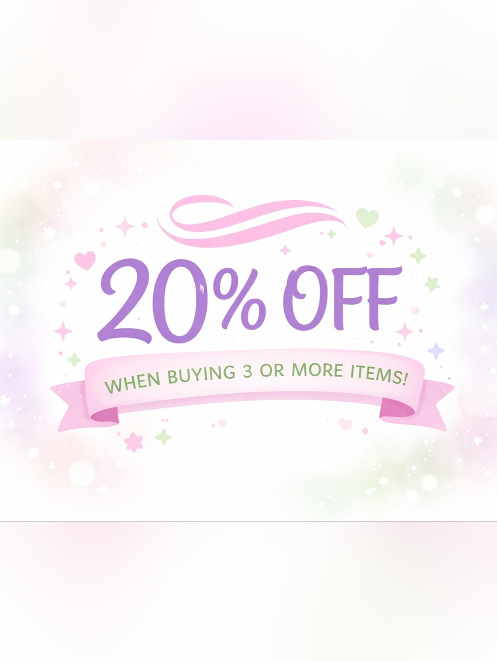 20% Off When You Bundle & Purchase 3 Or More Items From Us